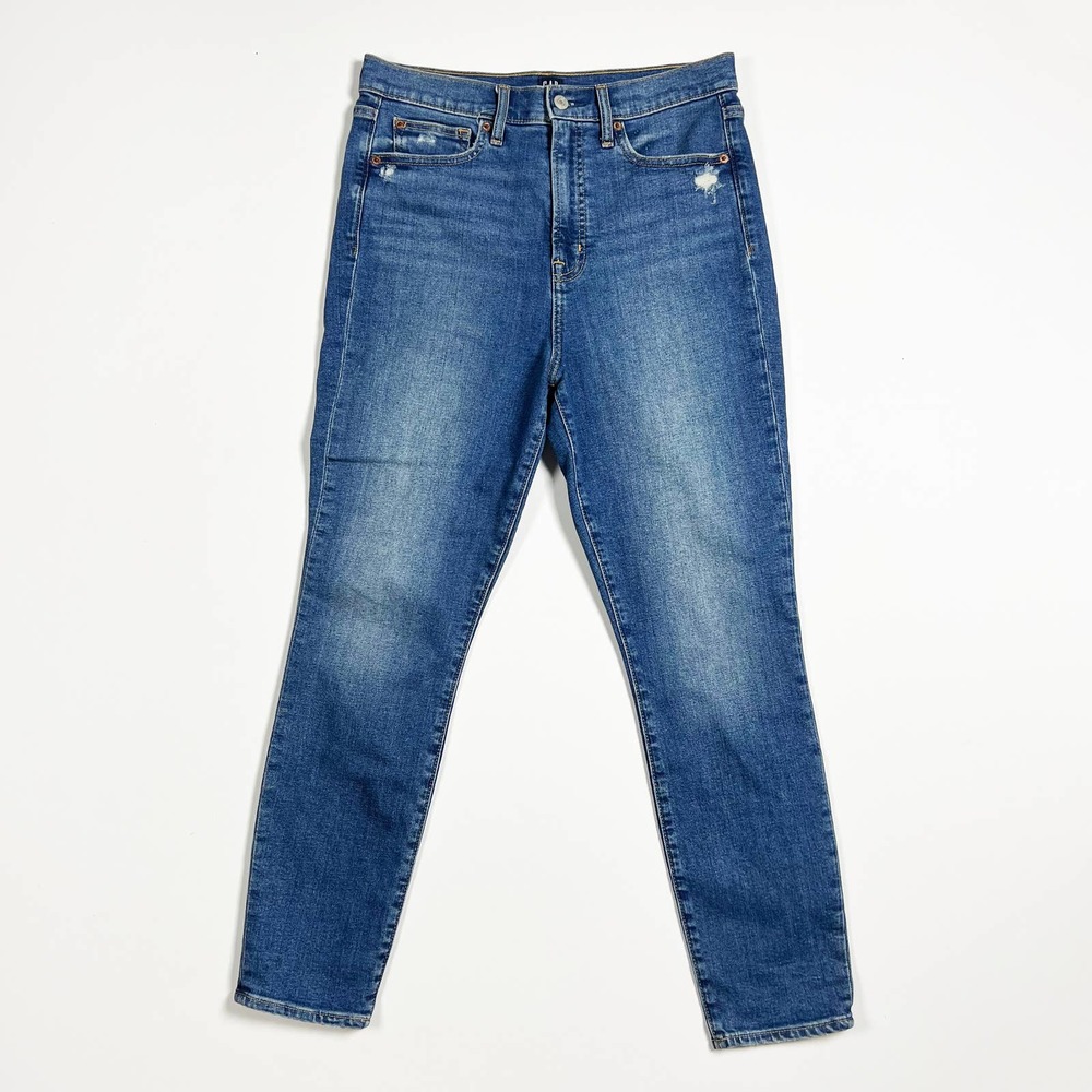 Gap denim blue jean Size 8 or 29 true skinny high rise